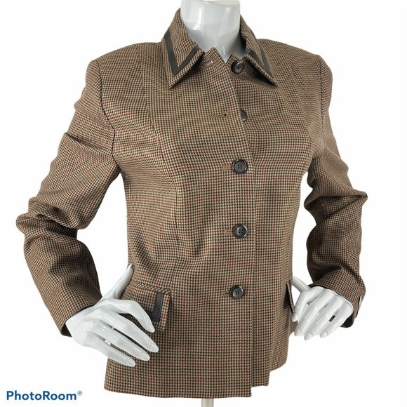 Pendleton Blazer Jacket plaid 100% Virgin Wool - Picture 1 of 10